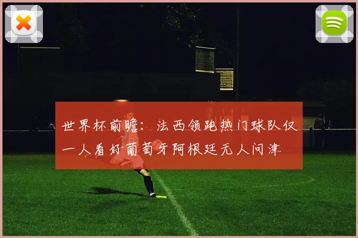世界杯前瞻：法西领跑热门球队仅一人看好葡萄牙阿根廷无人问津